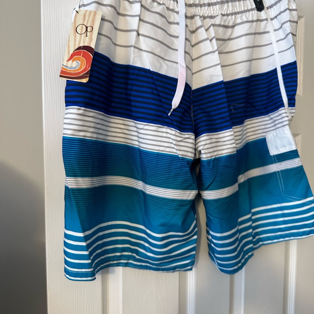 Striped Swimming Trunks - Picture 3 of 5